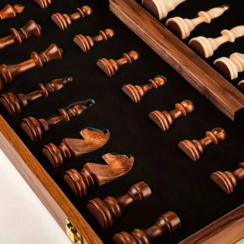 Focusing on the tactile feel and the sound of the weighted pieces